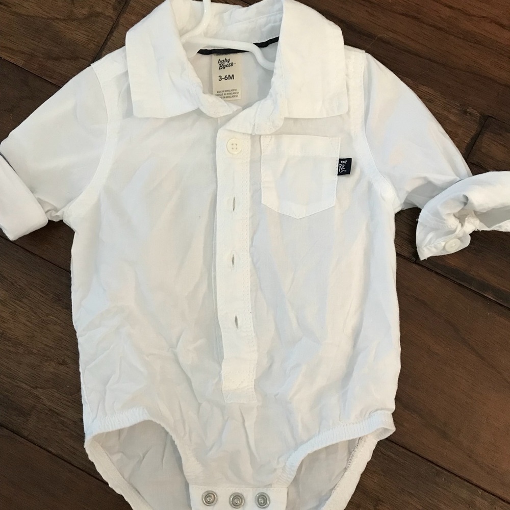 Collard shirt onesie